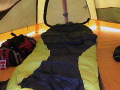 02B Warm Sleeping Bag Inside My Comfortable Tent At Our Bylot Island Camp On Floe Edge Adventure Nunavut Canada
